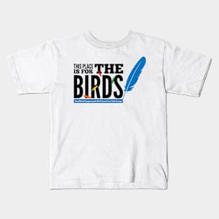 For the Birds - black type Kids T-Shirt